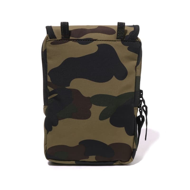 Мини-сумка A BATHING APE Ткань Сумки кроссбоди Сумка через плечо Обычный (стандартный) Мужской Желтый зеленый - изображение 5