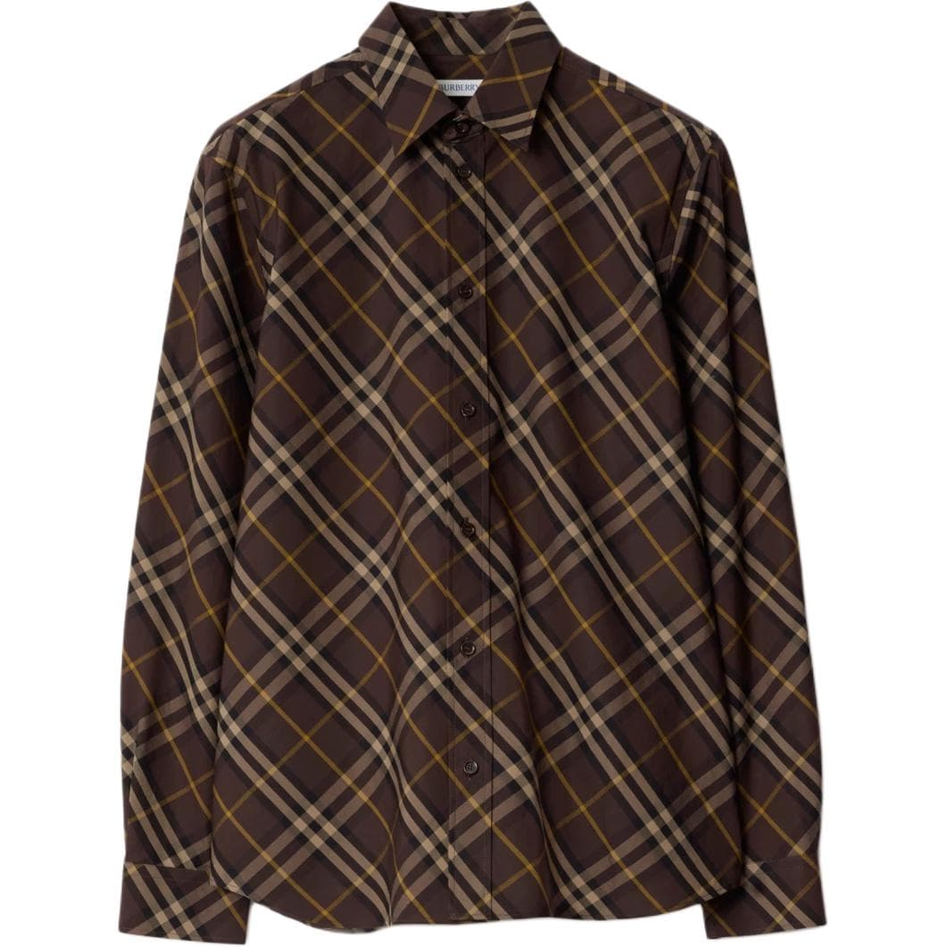Рубашка Burberry Трюфельно-коричневый Мужские Рубашки - изображение 1
