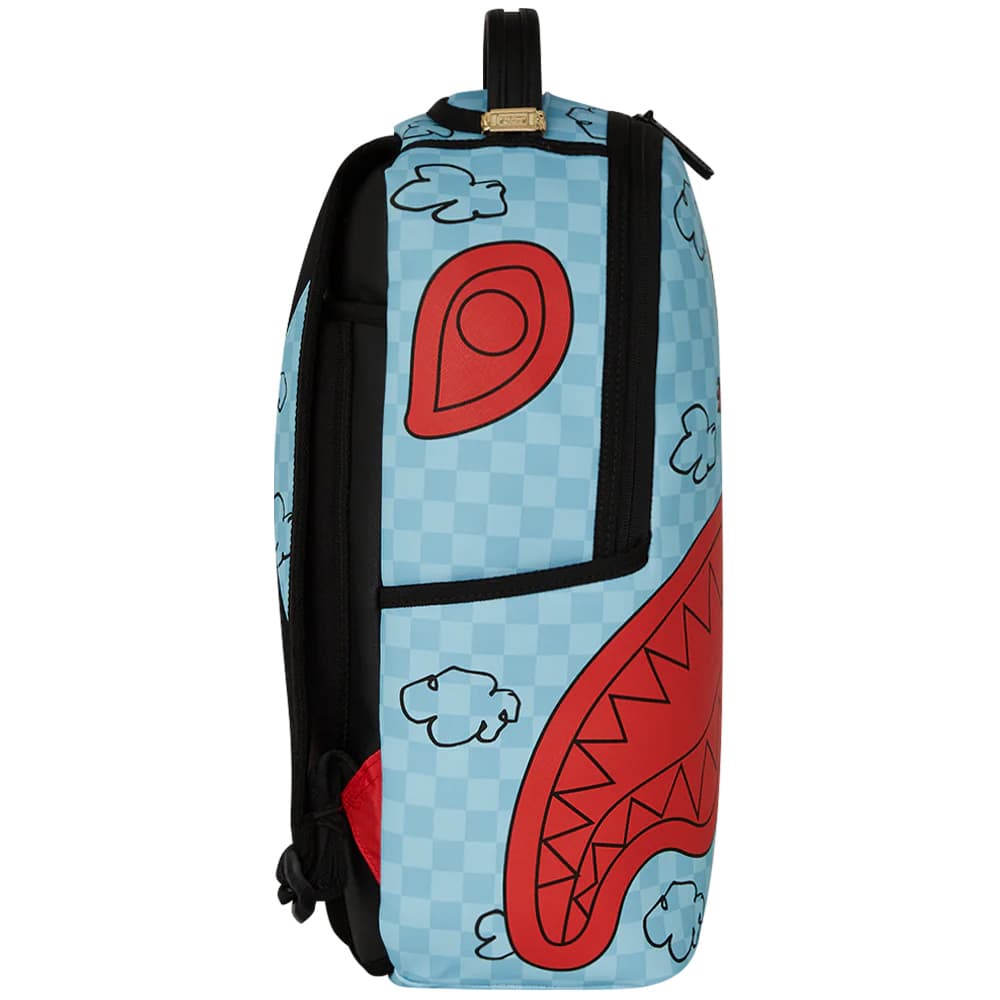 Рюкзак SPRAYGROUND X Снупи Коллаборация ПВХ (поливинилхлорид) Рюкзак Стандартный Унисекс Светло-Синий - изображение 4