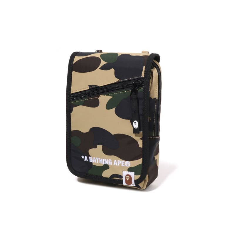 Мини-сумка A BATHING APE Ткань Сумки кроссбоди Сумка через плечо Обычный (стандартный) Мужской Желтый зеленый - изображение 2