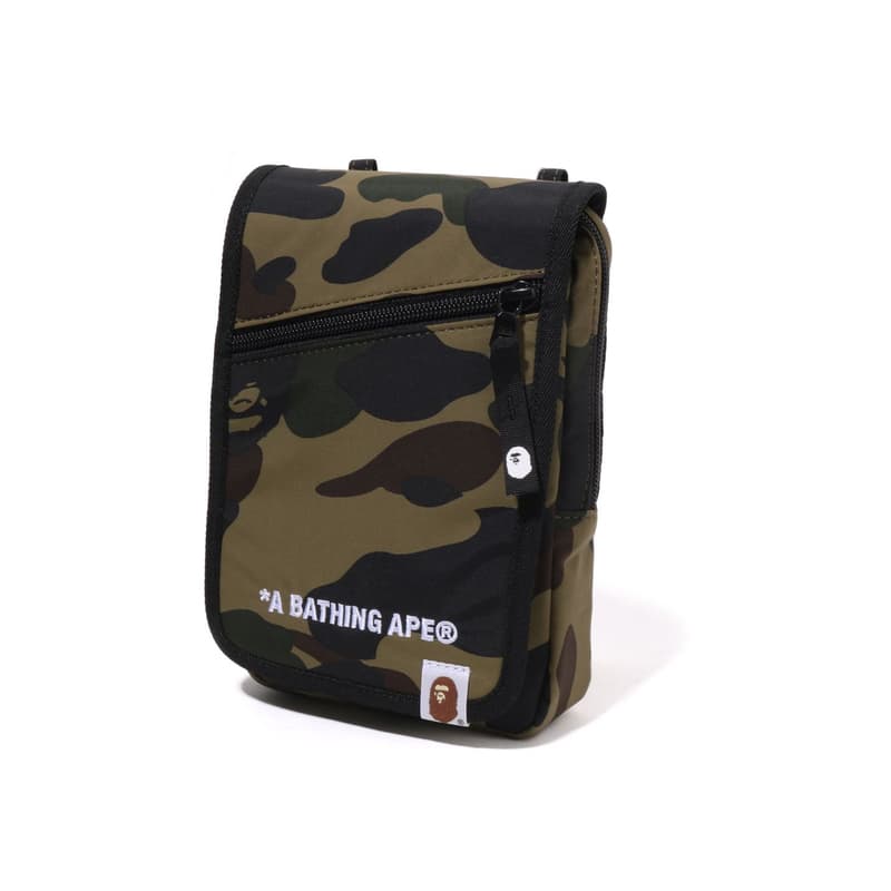 Мини-сумка A BATHING APE Ткань Сумки кроссбоди Сумка через плечо Обычный (стандартный) Мужской Желтый зеленый - изображение 4