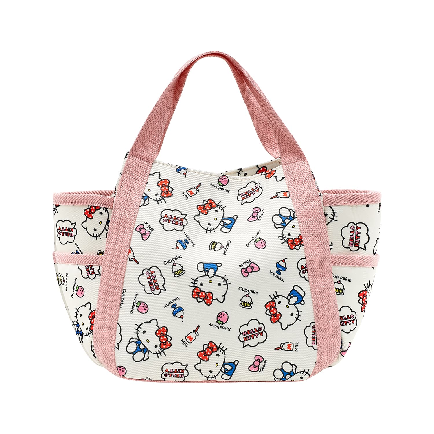 Сумка Sanrio Hello Kitty Холст Сумка Стандартная Женская Розовая Белая - изображение 1