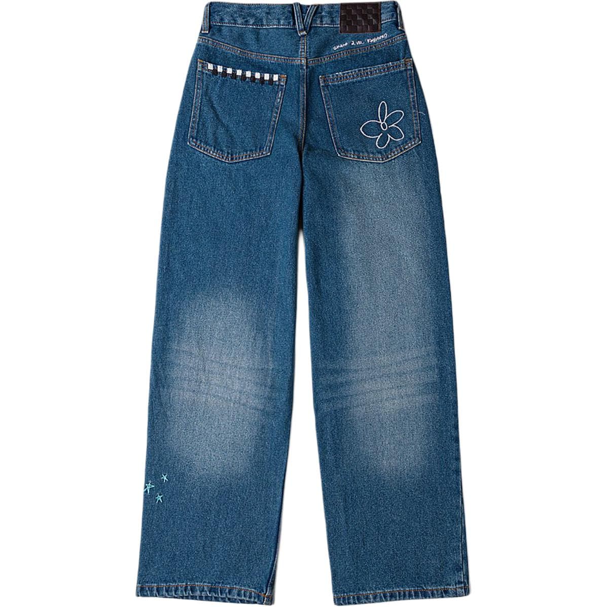Джинсы Vans Blue Women's Jeans Ванз Синий Женские Джинсы - изображение 2
