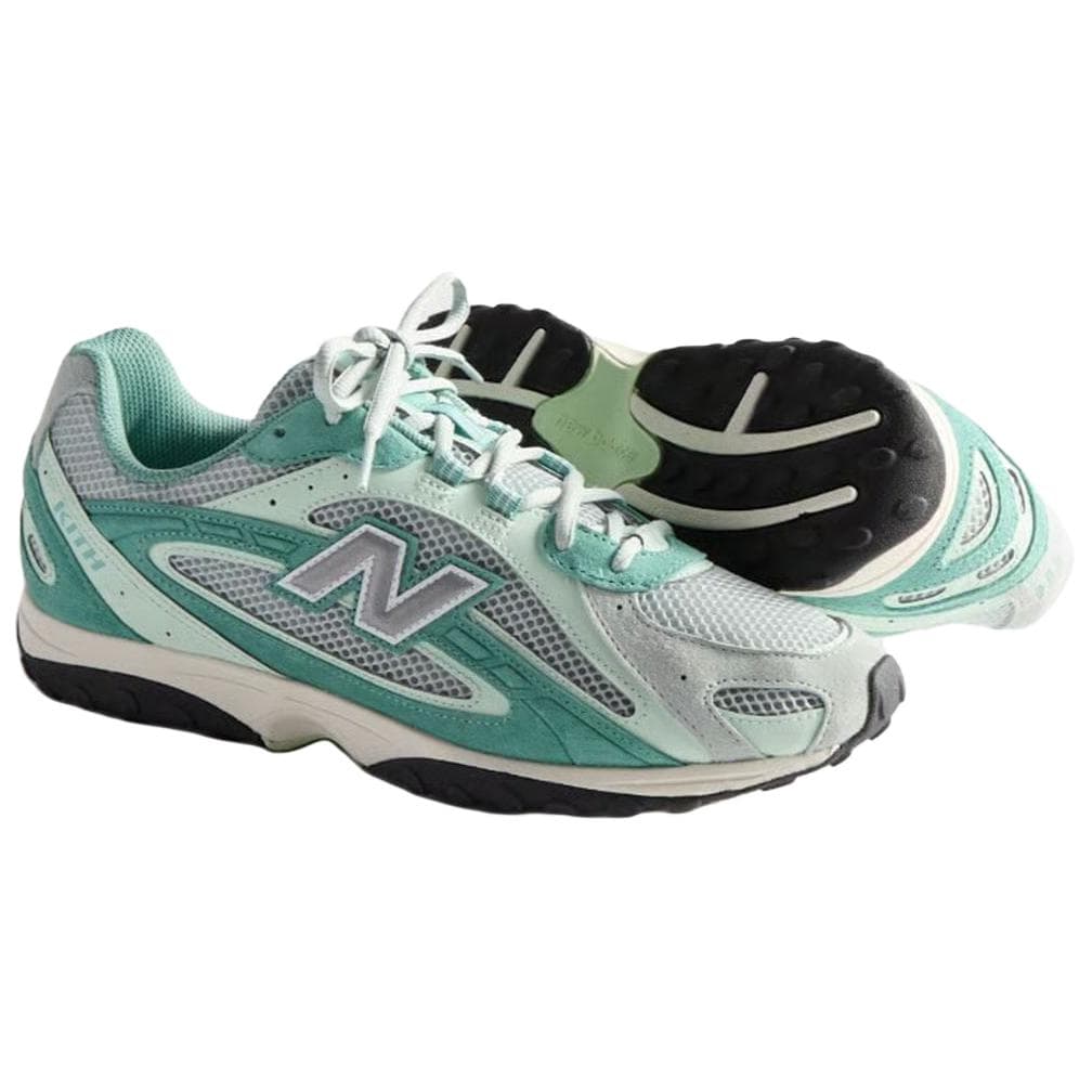 Кроссовки New Balance x Kith 204L Устойчивая к истиранию низкая повседневная обувь унисекс зеленая серая - изображение 5