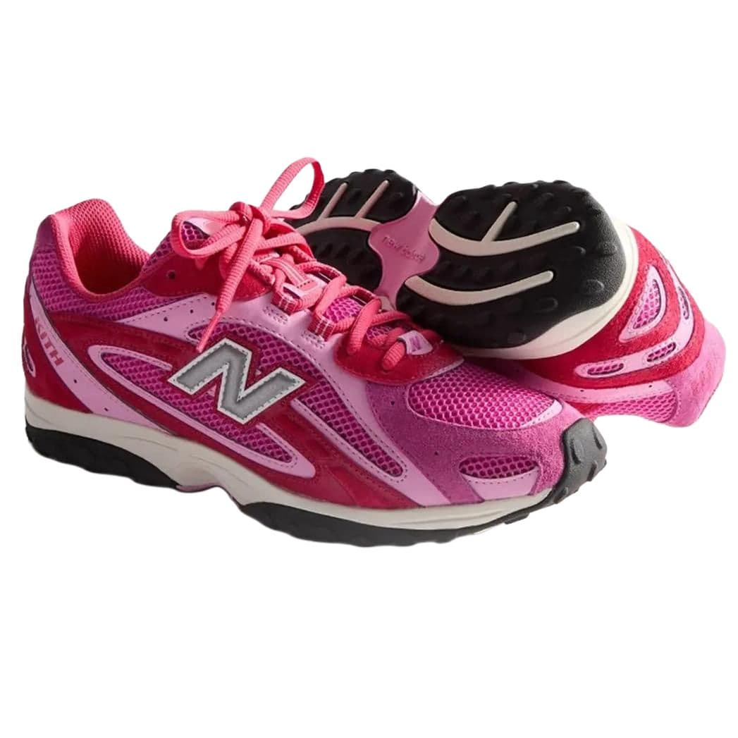 Кроссовки Kith x New Balance 204L Устойчивый к истиранию Низкий Топ Повседневная Обувь Унисекс Розовая - изображение 5