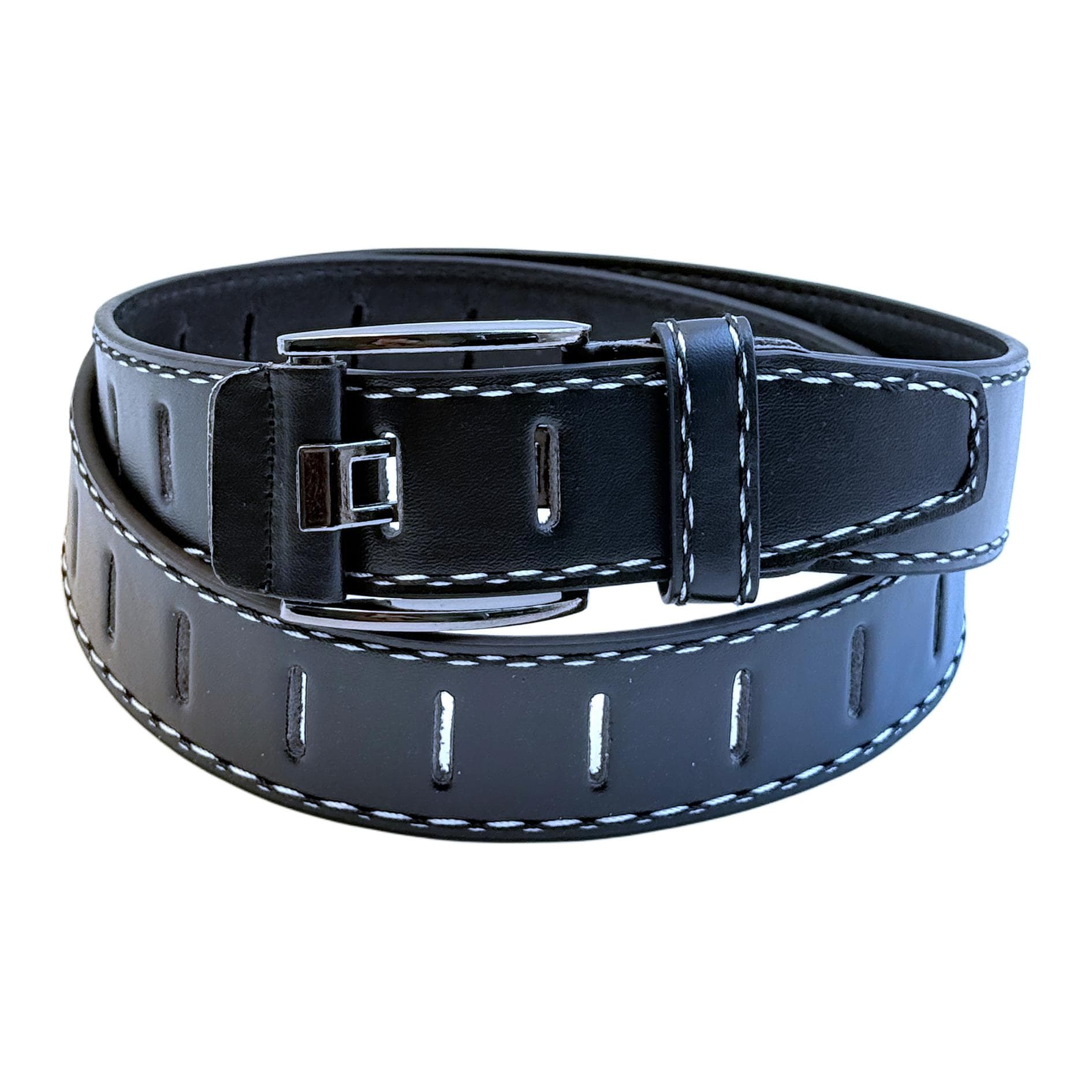 Ремень JEANSWEST Пояса из кожи PU (полиуретан) мужской 3,5 см - изображение 2
