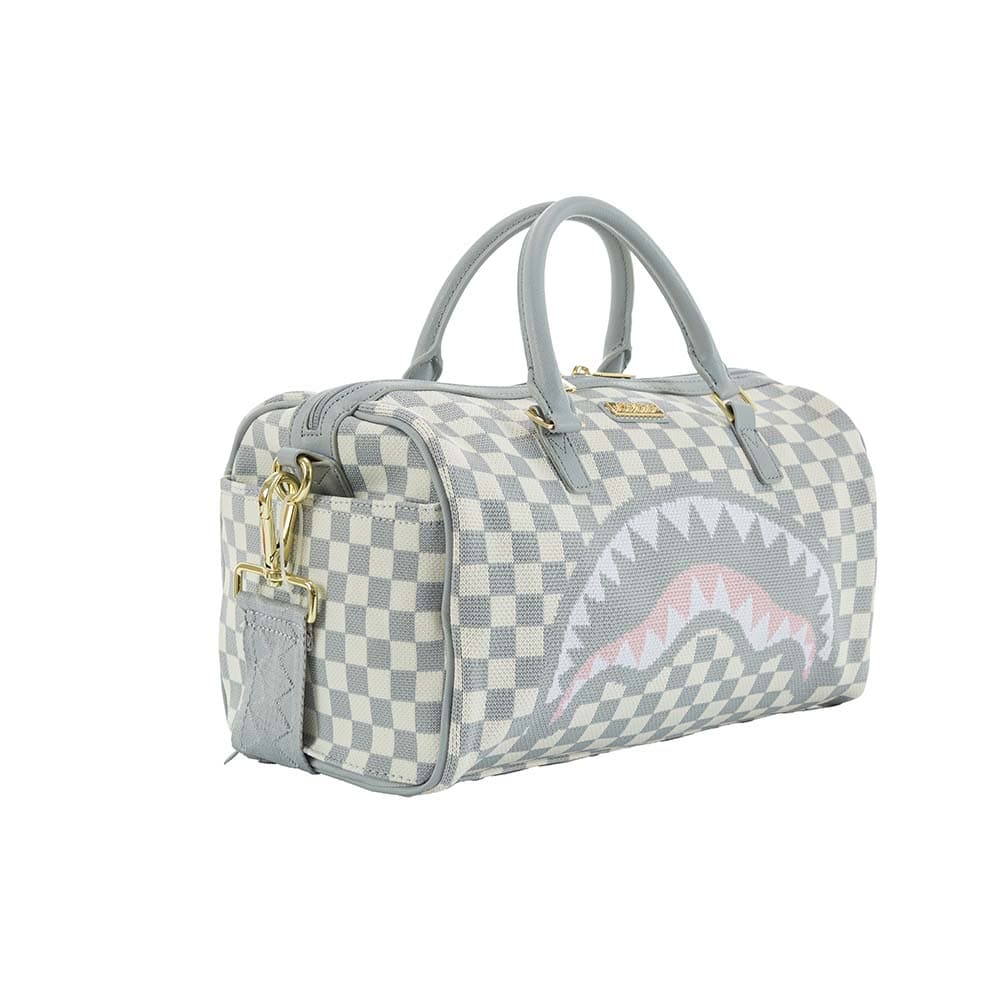 SPRAYGROUND Полиэстеровая ткань Сумка Дорожная сумка Унисекс Серый Белый - изображение 3