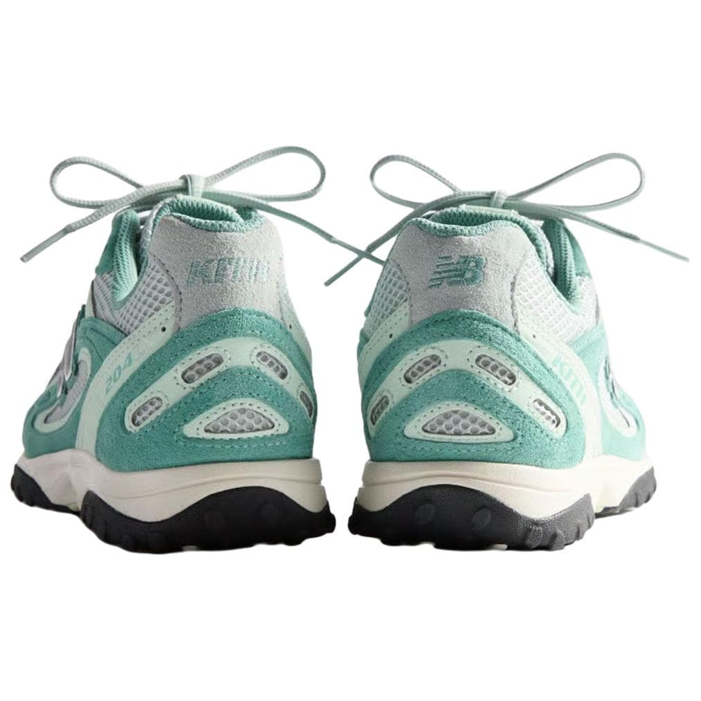 Кроссовки New Balance x Kith 204L Устойчивая к истиранию низкая повседневная обувь унисекс зеленая серая - изображение 6