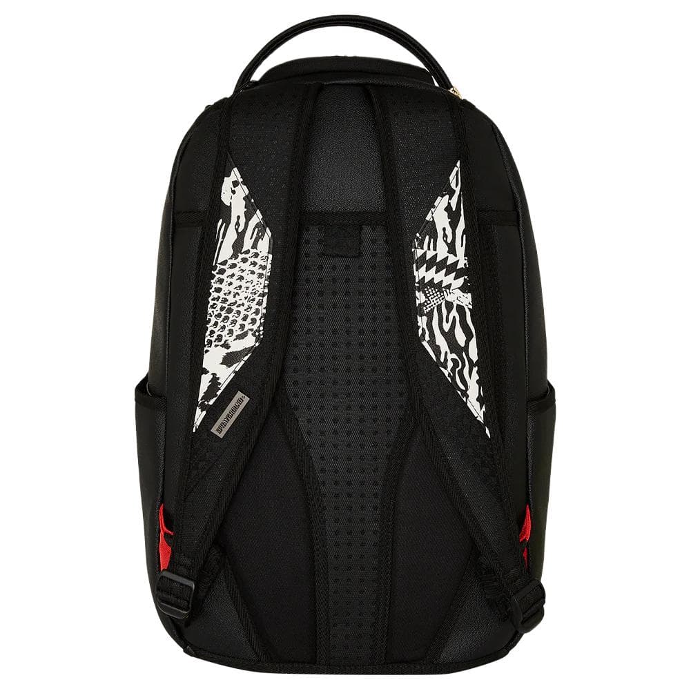 Рюкзак SPRAYGROUND Напечатанный рисунок PVC Рюкзак Обычный (стандартный) Унисекс Черно-белый - изображение 5