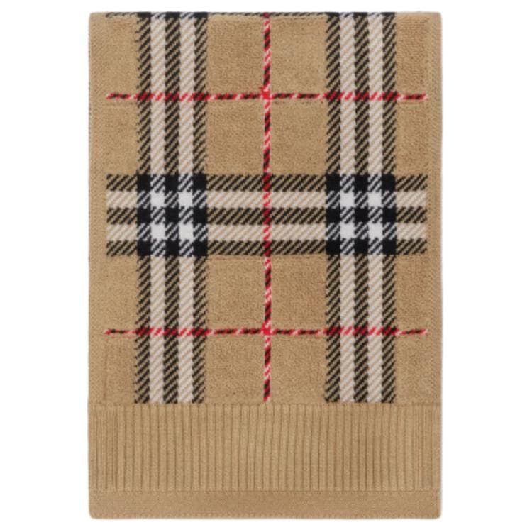 Шарф Burberry Шарф Из Шерсти В Клетку Прямоугольная Форма Отделка В Резинку - изображение 2