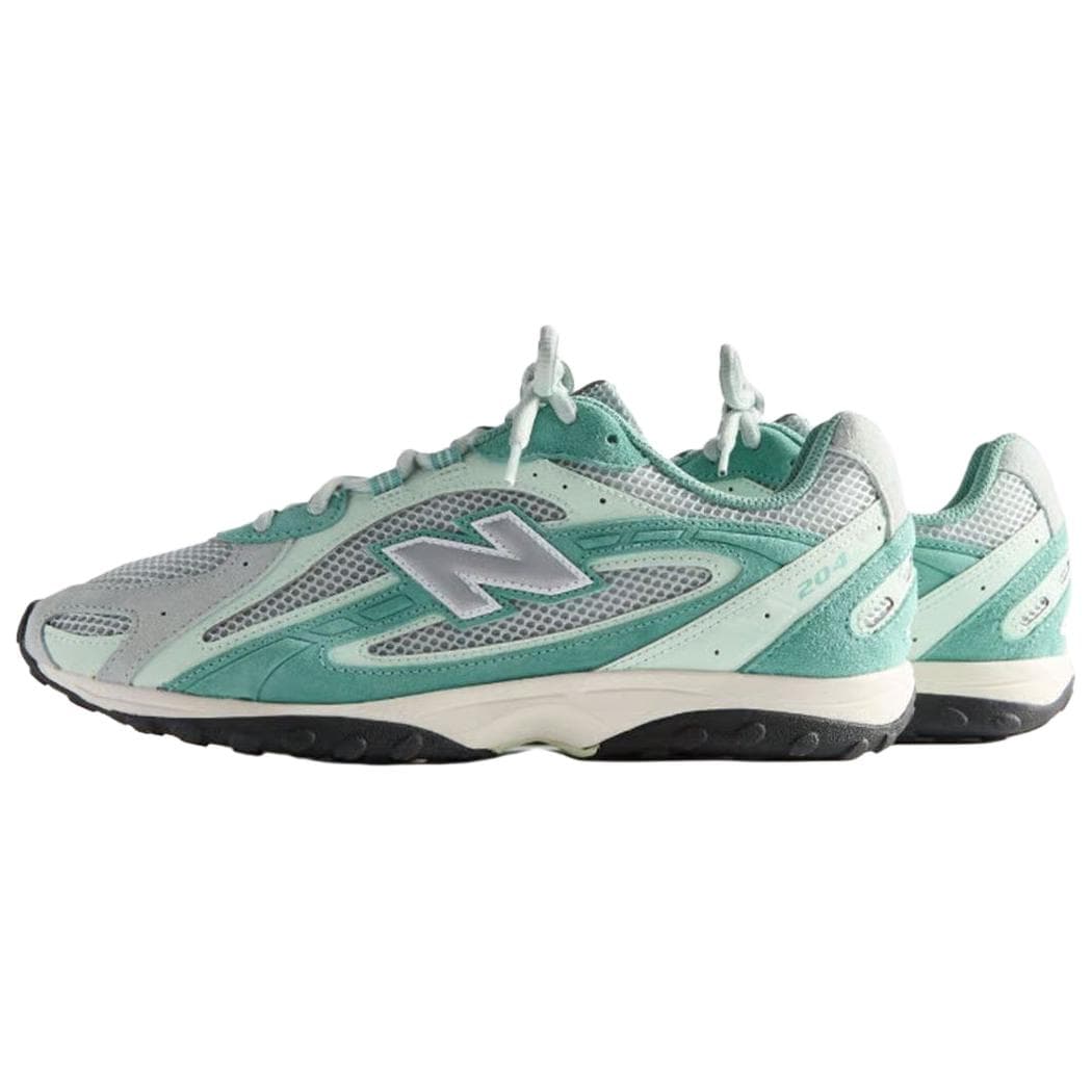 Кроссовки New Balance x Kith 204L Устойчивая к истиранию низкая повседневная обувь унисекс зеленая серая - изображение 3
