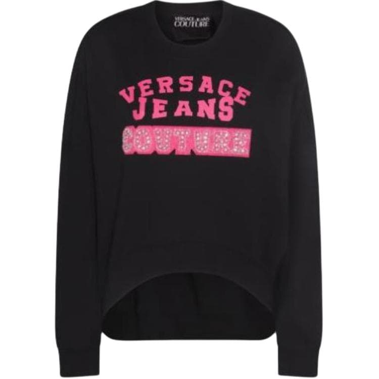 Худи VERSACE JEANS COUTURE Черные Женские Толстовки - изображение 1
