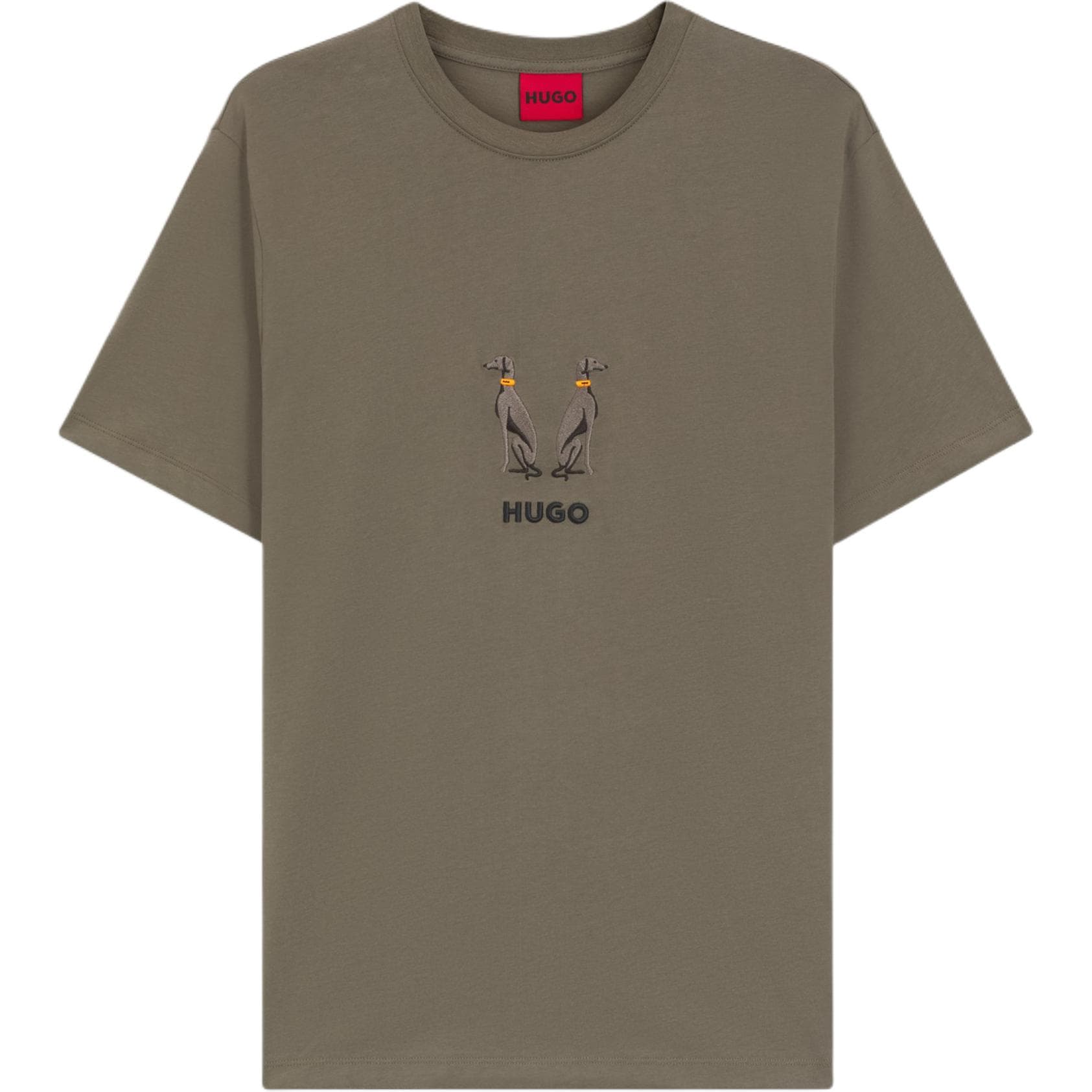 Футболка Hugo Boss Серые Мужские T-Рубашки - изображение 1