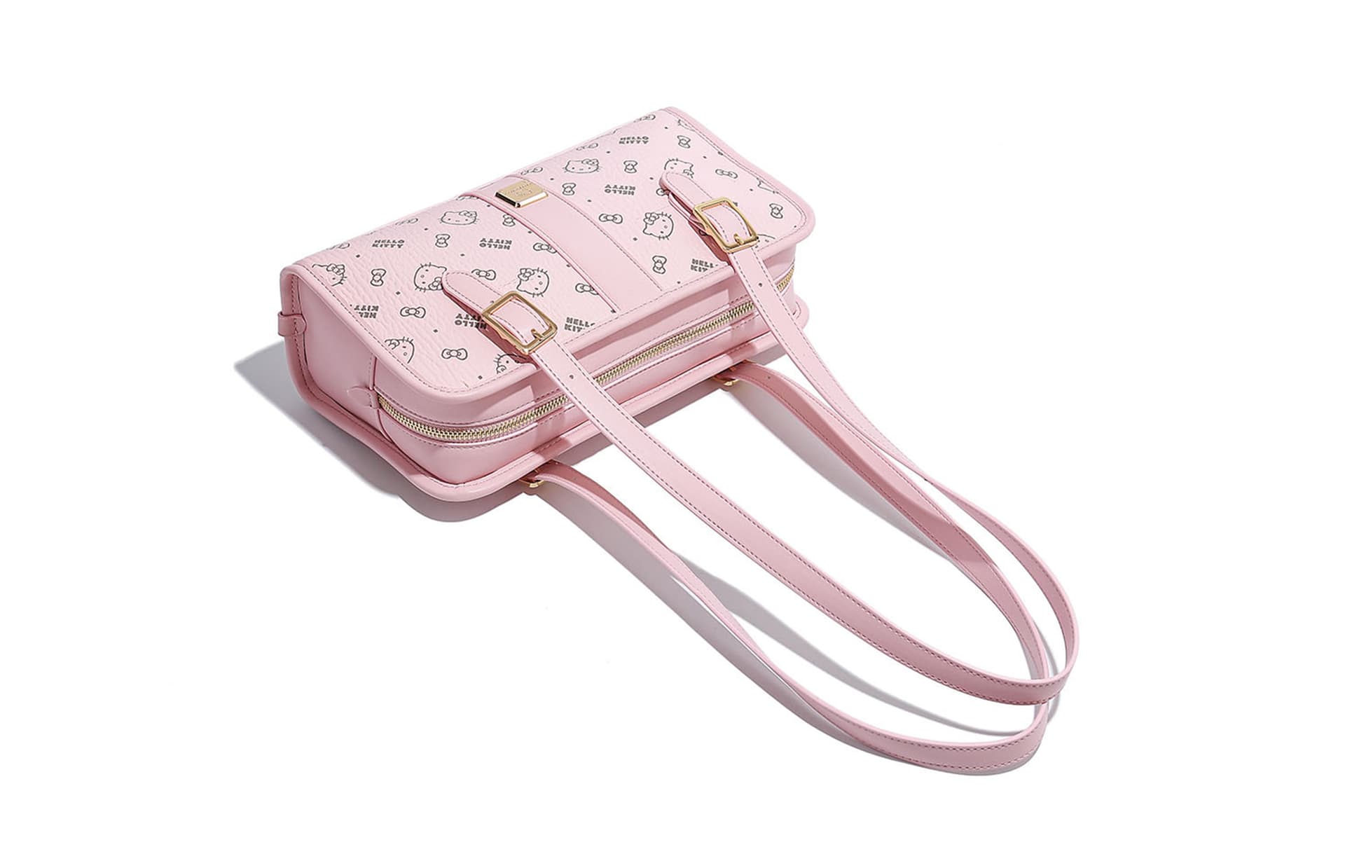 Мини-сумка Sanrio Hello Kitty PU (полиуретан) Подмышечная Сумка на плечо Женская Розовая Коричневая Молочно-чайная - изображение 7