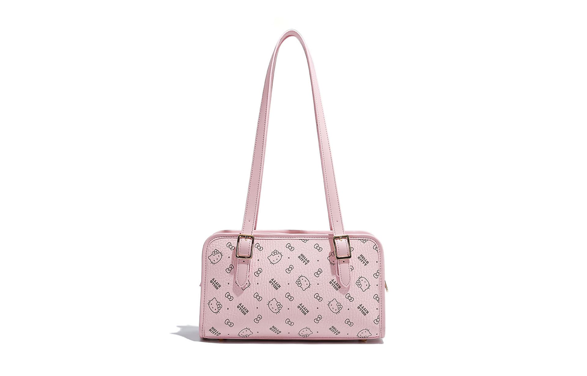 Мини-сумка Sanrio Hello Kitty PU (полиуретан) Подмышечная Сумка на плечо Женская Розовая Коричневая Молочно-чайная - изображение 4