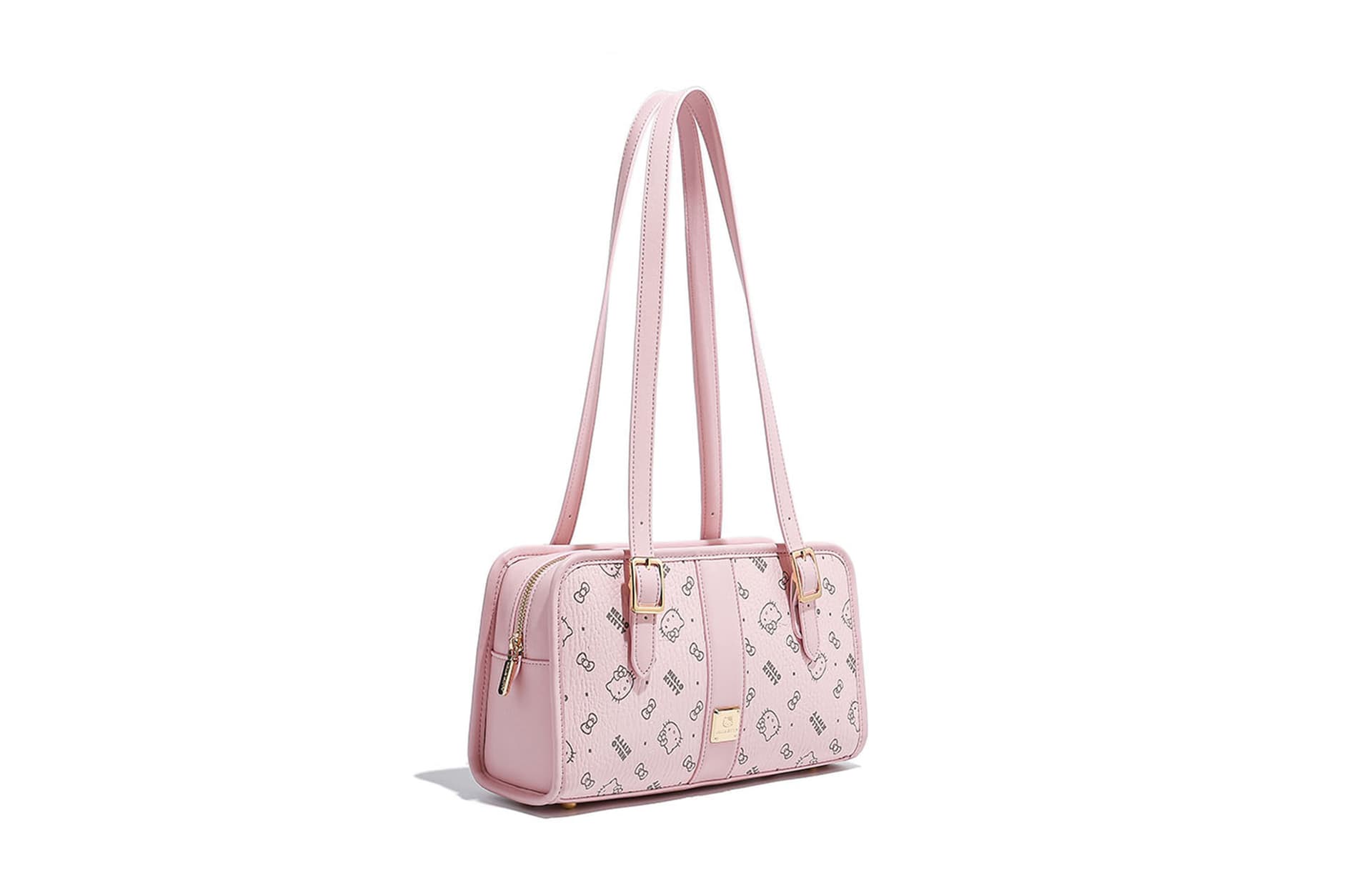 Мини-сумка Sanrio Hello Kitty PU (полиуретан) Подмышечная Сумка на плечо Женская Розовая Коричневая Молочно-чайная - изображение 5