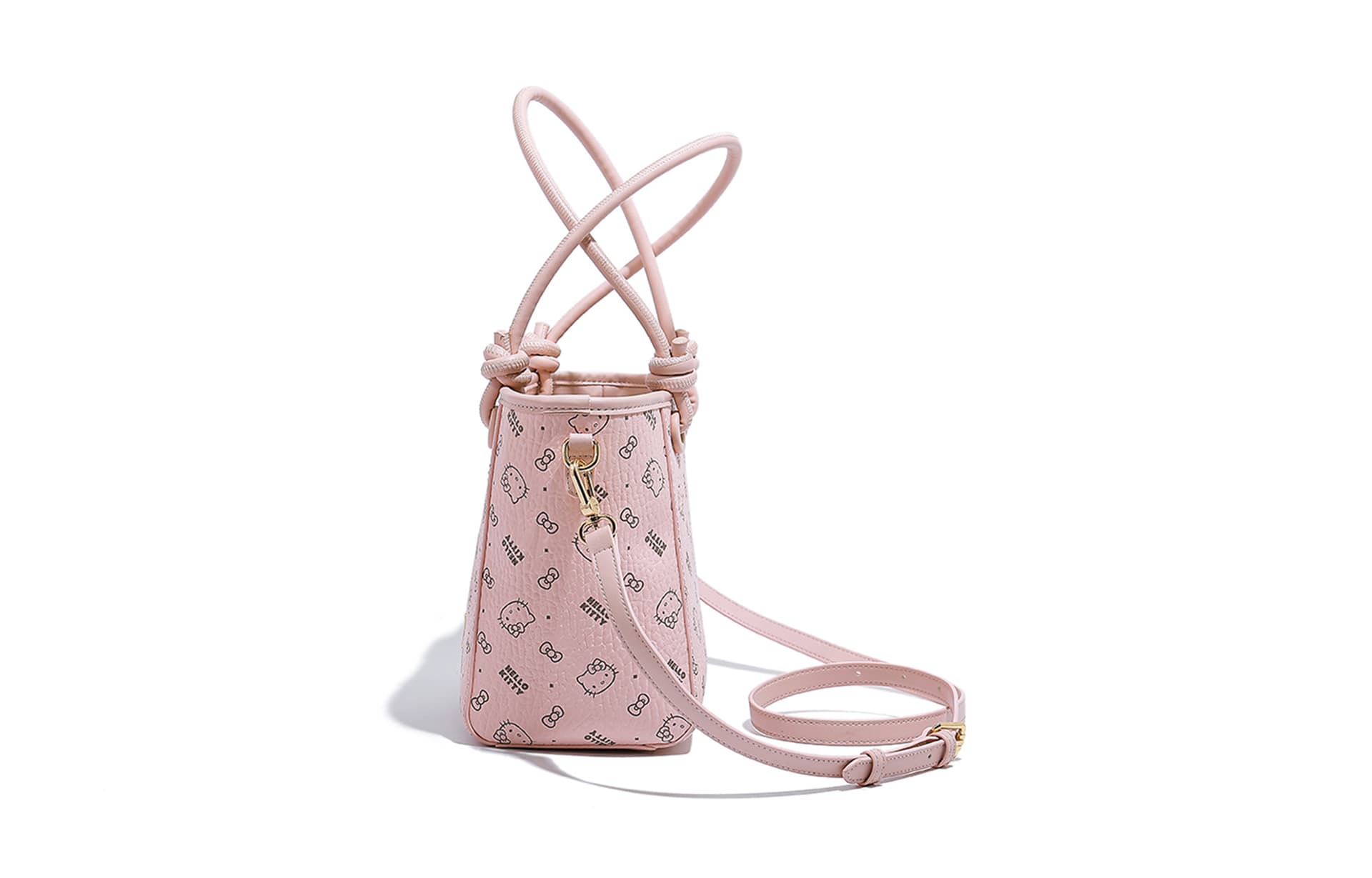 Мини-сумка Sanrio Hello Kitty PU (полиуретан) Сумка-тоут Сумка через плечо Средняя Женская Розовая - изображение 4