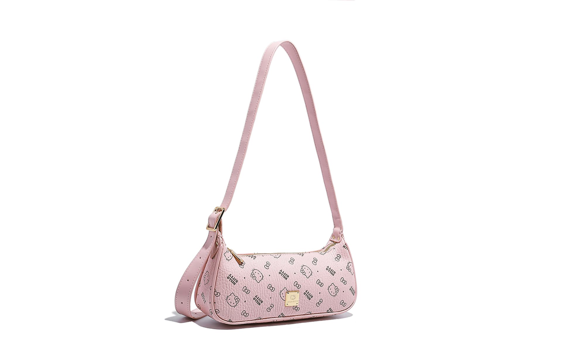 Мини-сумка Sanrio Hello Kitty PU (полиуретан) Сумка через плечо Стандартная Женская Розовая Коричневая Молочно-чайная - изображение 4