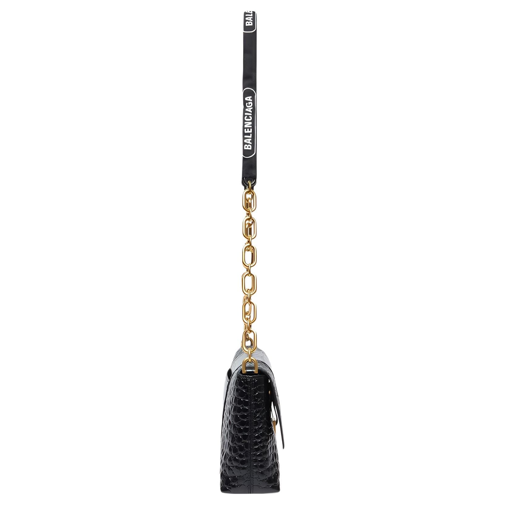 Сумка через плечо Balenciaga Hourglass Mini Black - изображение 3