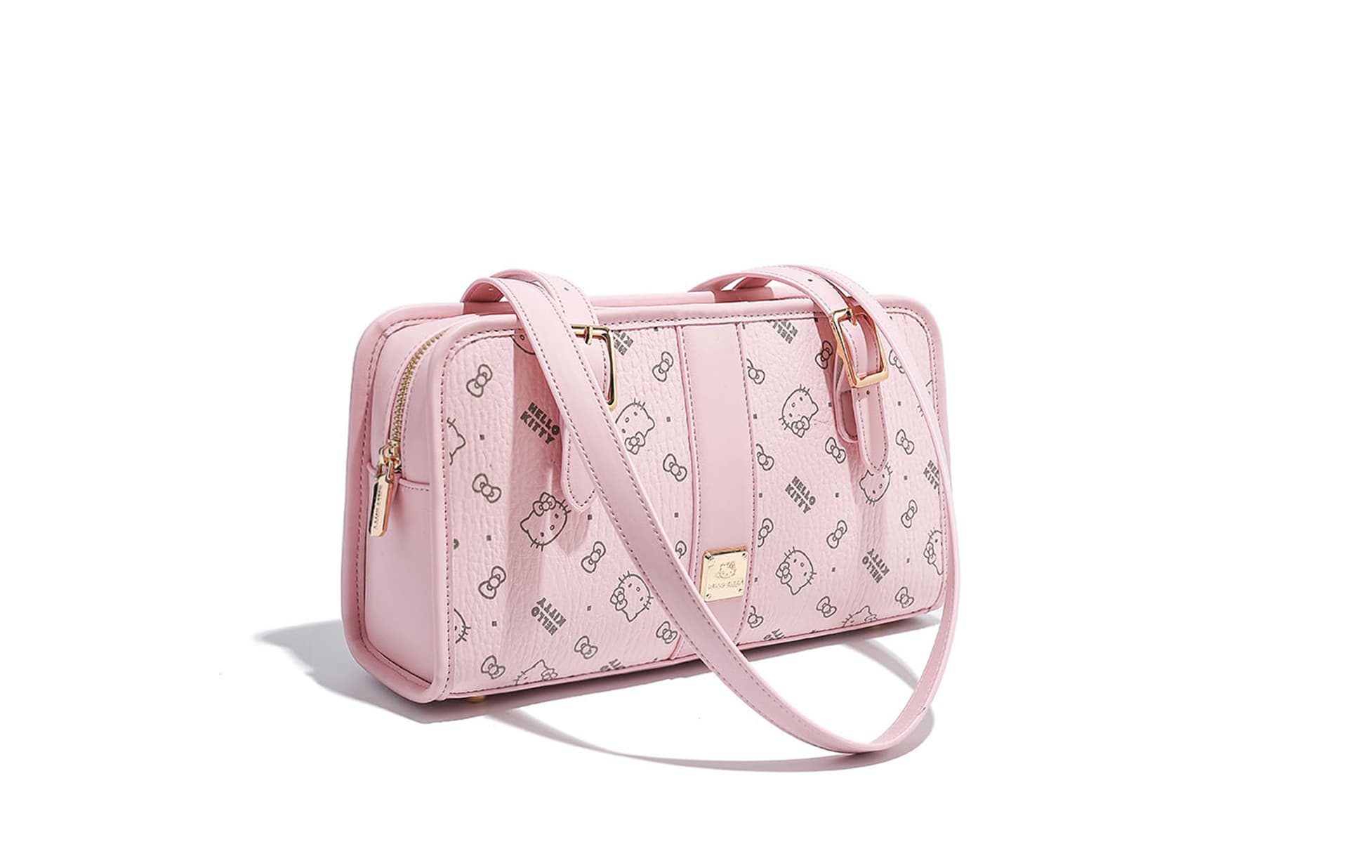 Мини-сумка Sanrio Hello Kitty PU (полиуретан) Подмышечная Сумка на плечо Женская Розовая Коричневая Молочно-чайная - изображение 6