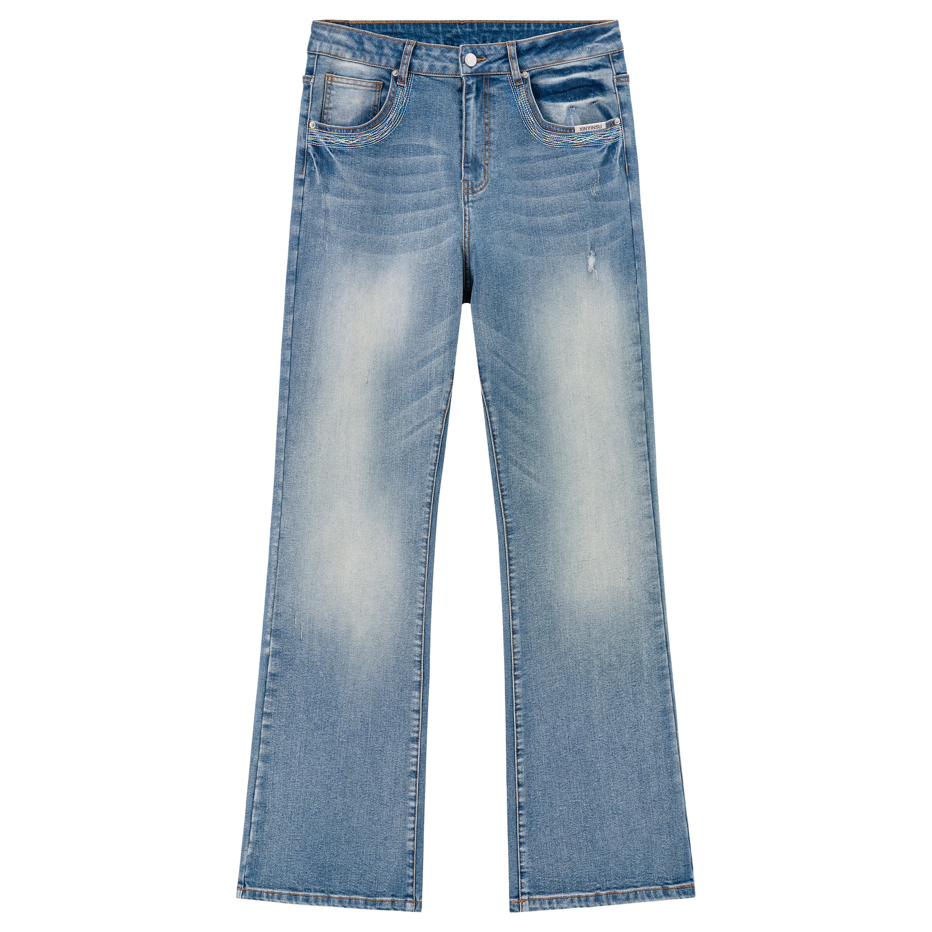 Штаны XINYINSU Blue Unisex Jeans XINYINSU Синий Унисекс Джинсы - изображение 1