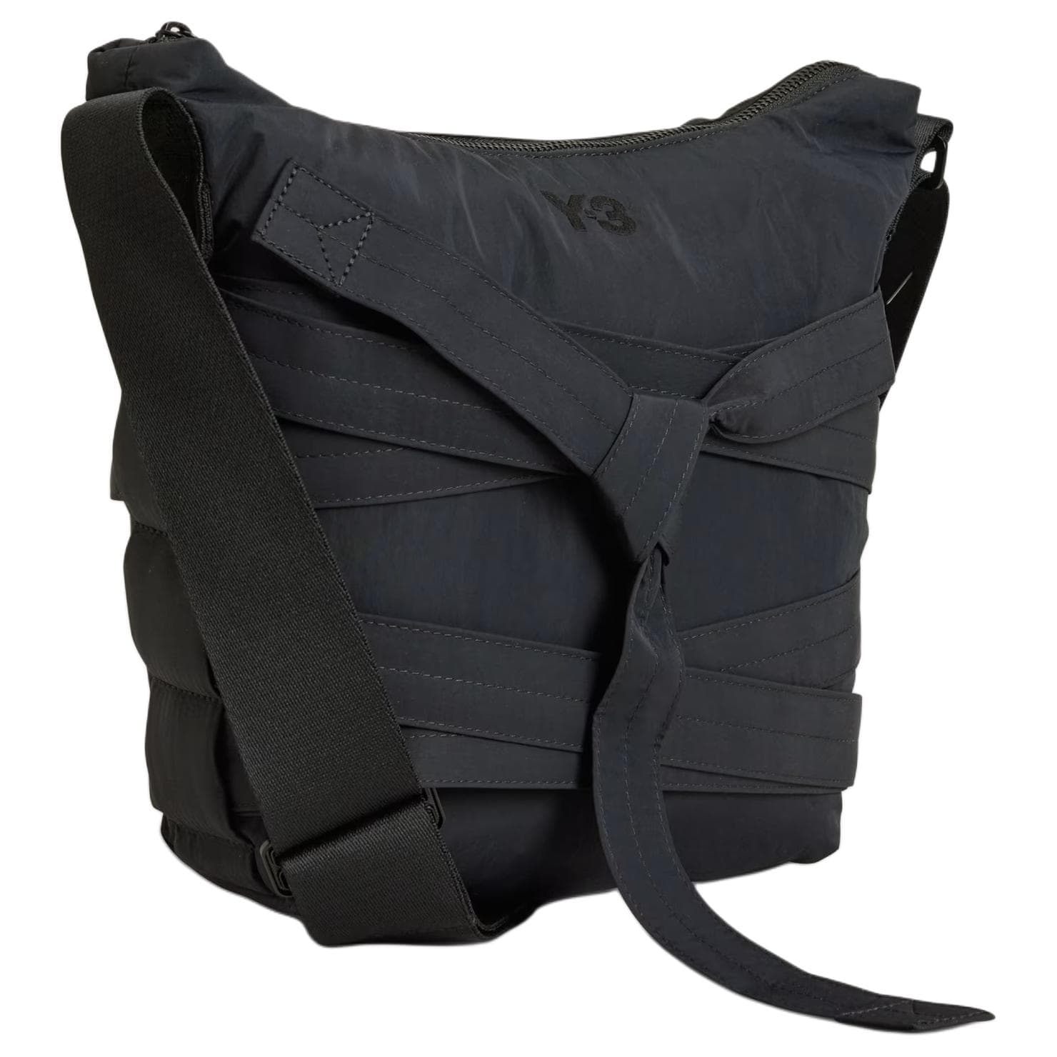 Сумка через плечо Y-3 22L Y-3 CINCH Сумка через плечо из нейлона с регулируемыми ремнями, унисекс, черный - изображение 2