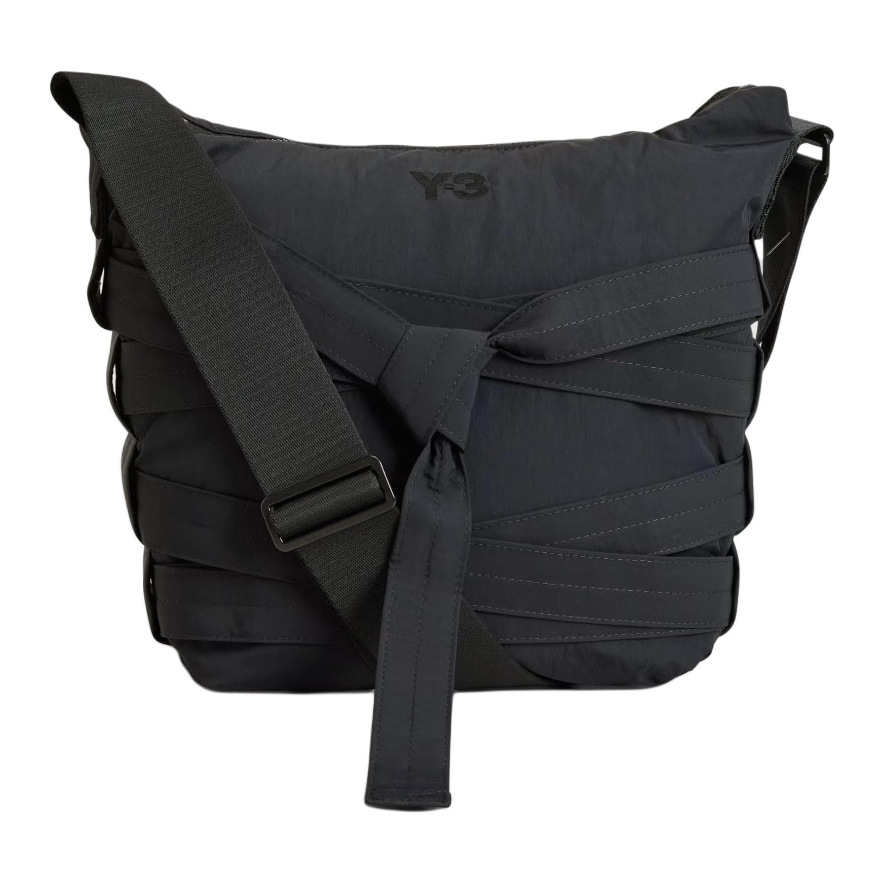 Сумка через плечо Y-3 22L Y-3 CINCH Сумка через плечо из нейлона с регулируемыми ремнями, унисекс, черный - изображение 1