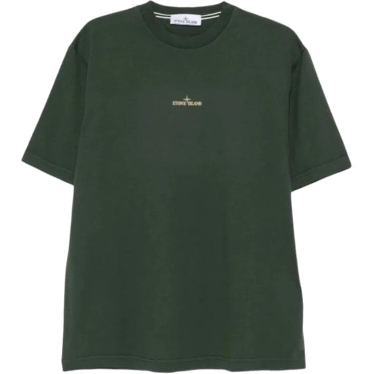 Футболка STONE ISLAND Зеленые Мужские T-рубашки - изображение 1