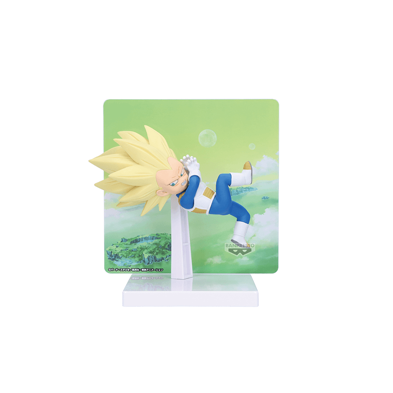 BANDAI Dragon Ball Vegeta Супер Сайян 3 с панелью фона и фигурка в стиле Chibi - изображение 1