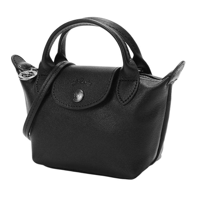 Сумка LONGCHAMP Le Pliage Cuir13 Black - изображение 2