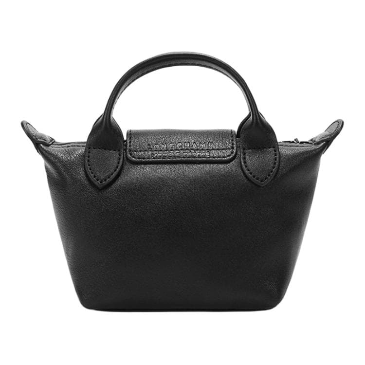 Сумка LONGCHAMP Le Pliage Cuir13 Black - изображение 3