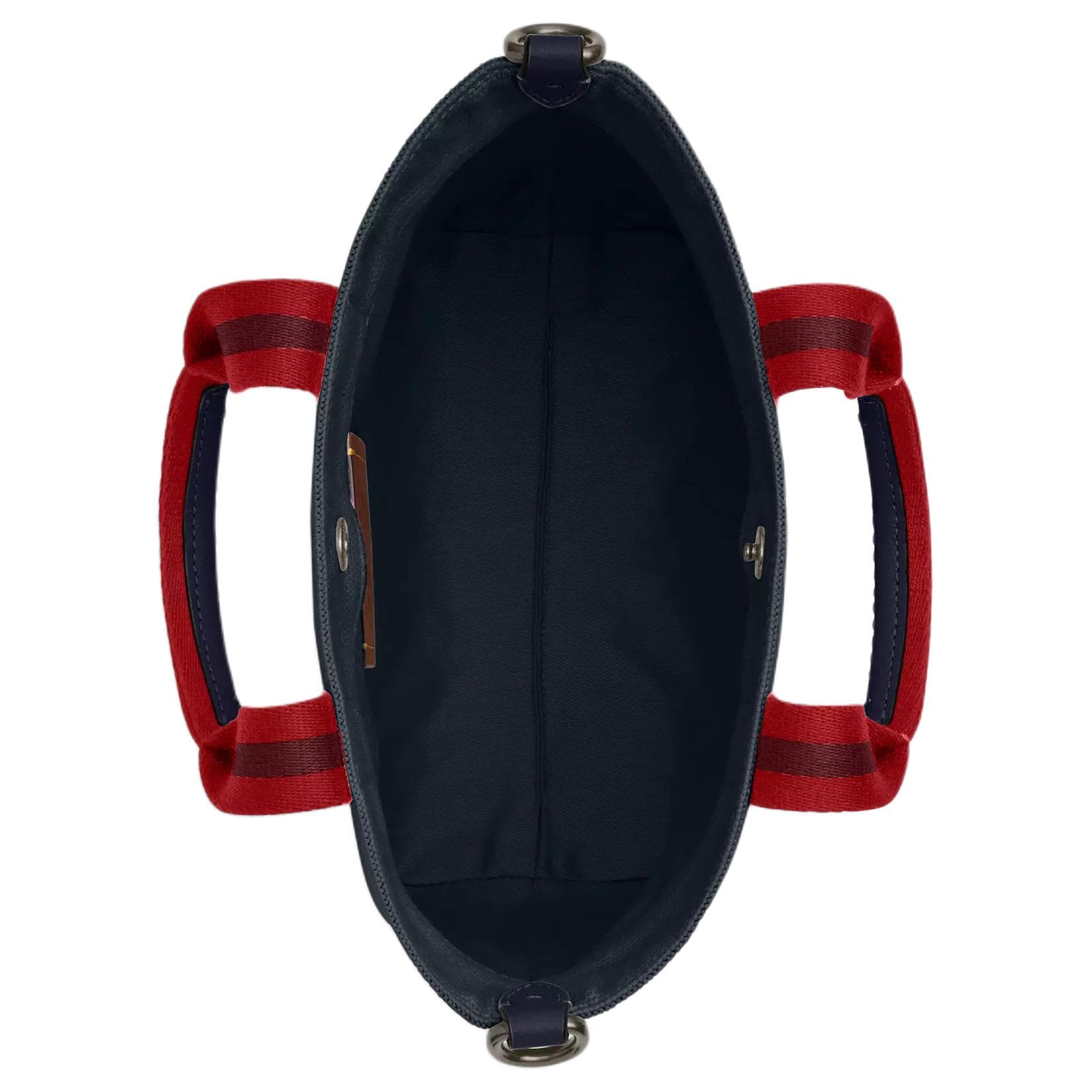 Сумка COACH Canvas с гладкой кожей маленькая сумка мужская морской и красный - изображение 3