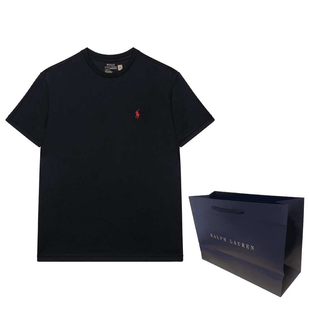 Футболка Polo Ralph Lauren T-рубашка мужская черная - изображение 5