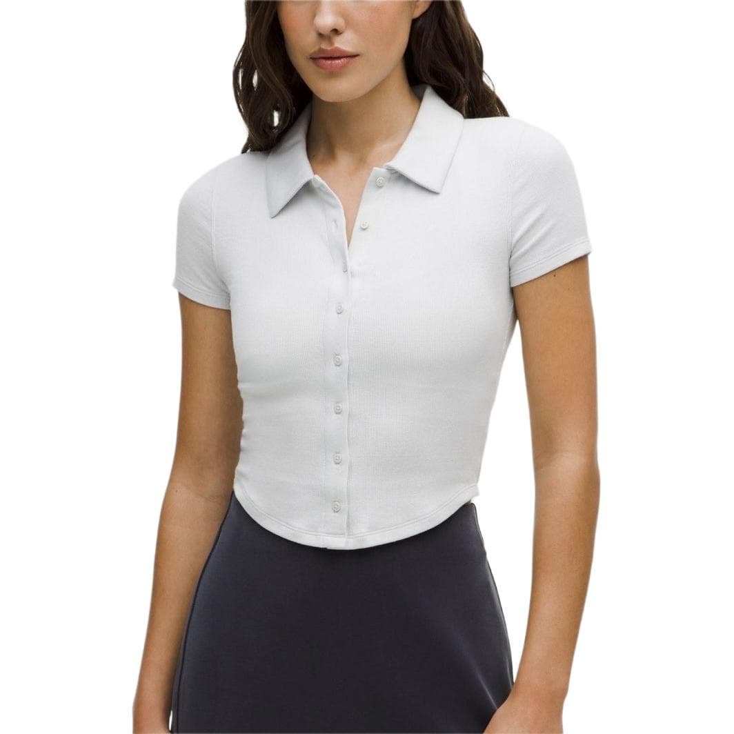 Блузка Lululemon SS25 Кнопочная Рубашка с коротким рукавом Женская - изображение 2