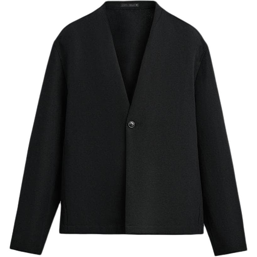 Пиджак ZARA Черные Мужские Деловые Костюмы - изображение 1