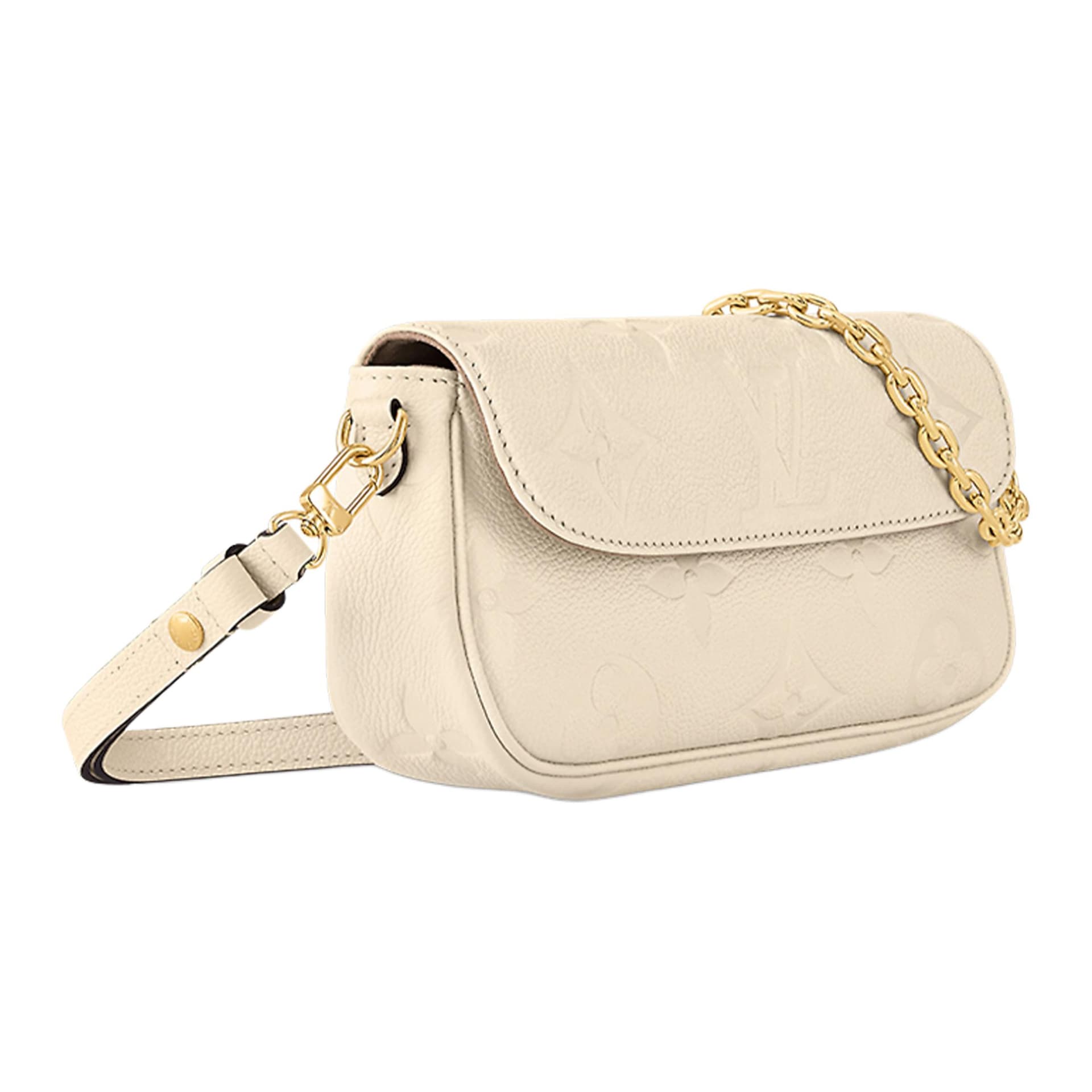 Сумка через плечо Louis Vuitton Ivy Baguette Cream White - изображение 2