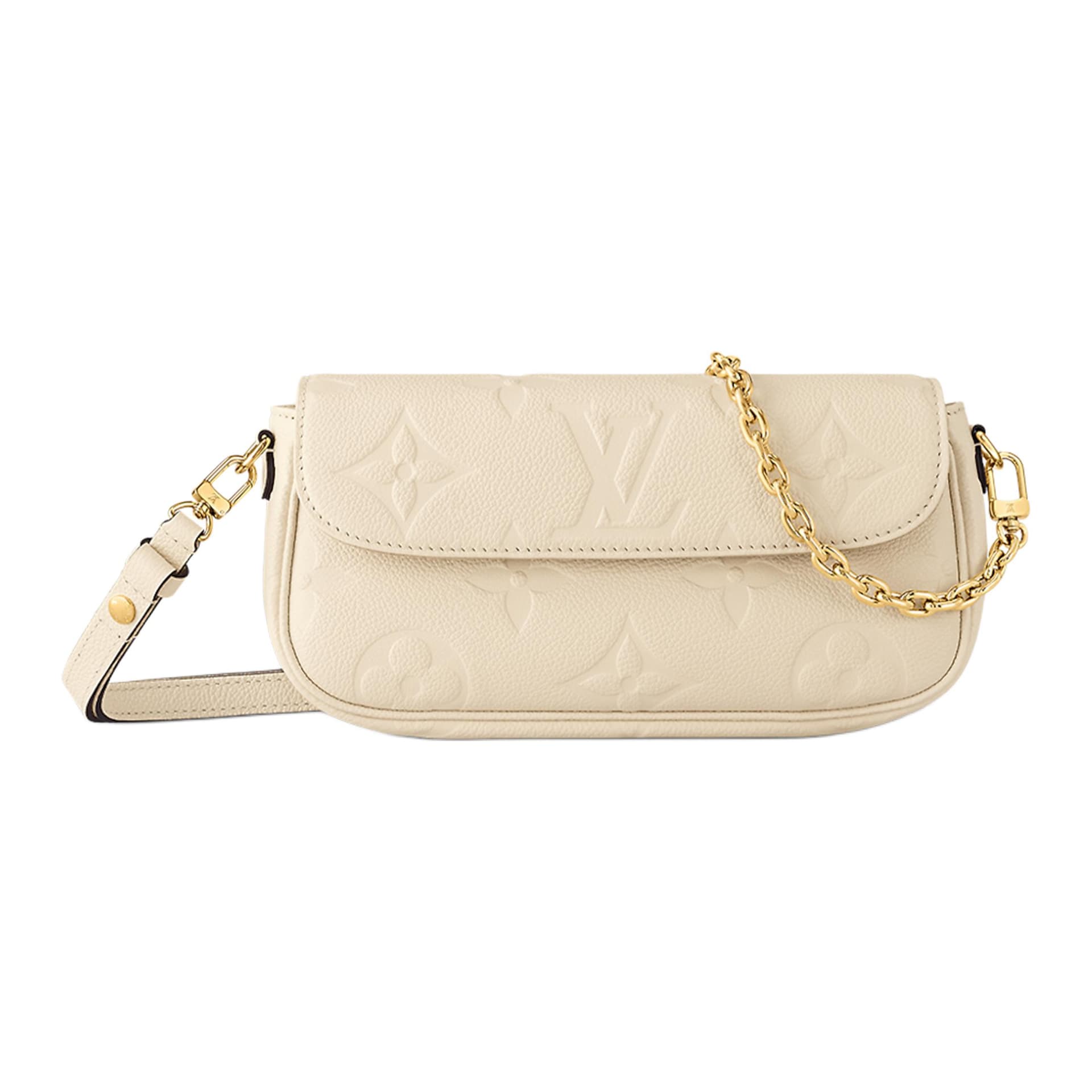 Сумка через плечо Louis Vuitton Ivy Baguette Cream White - изображение 1