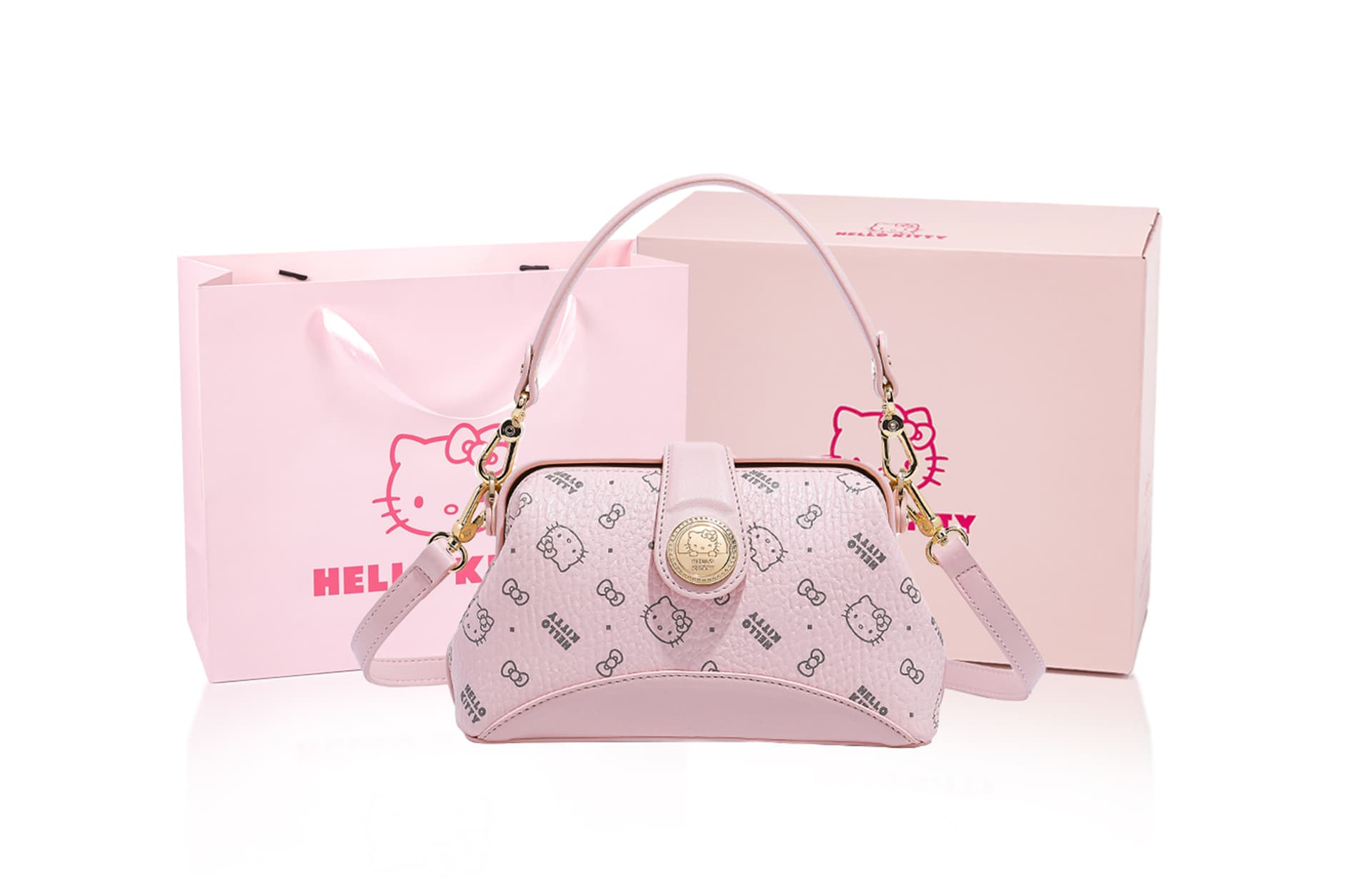Сумка Санрио Hello Kitty Hello Kitty PU (полиуретан) Сумка через плечо Сумка Обычная (стандартная) Женская - изображение 2