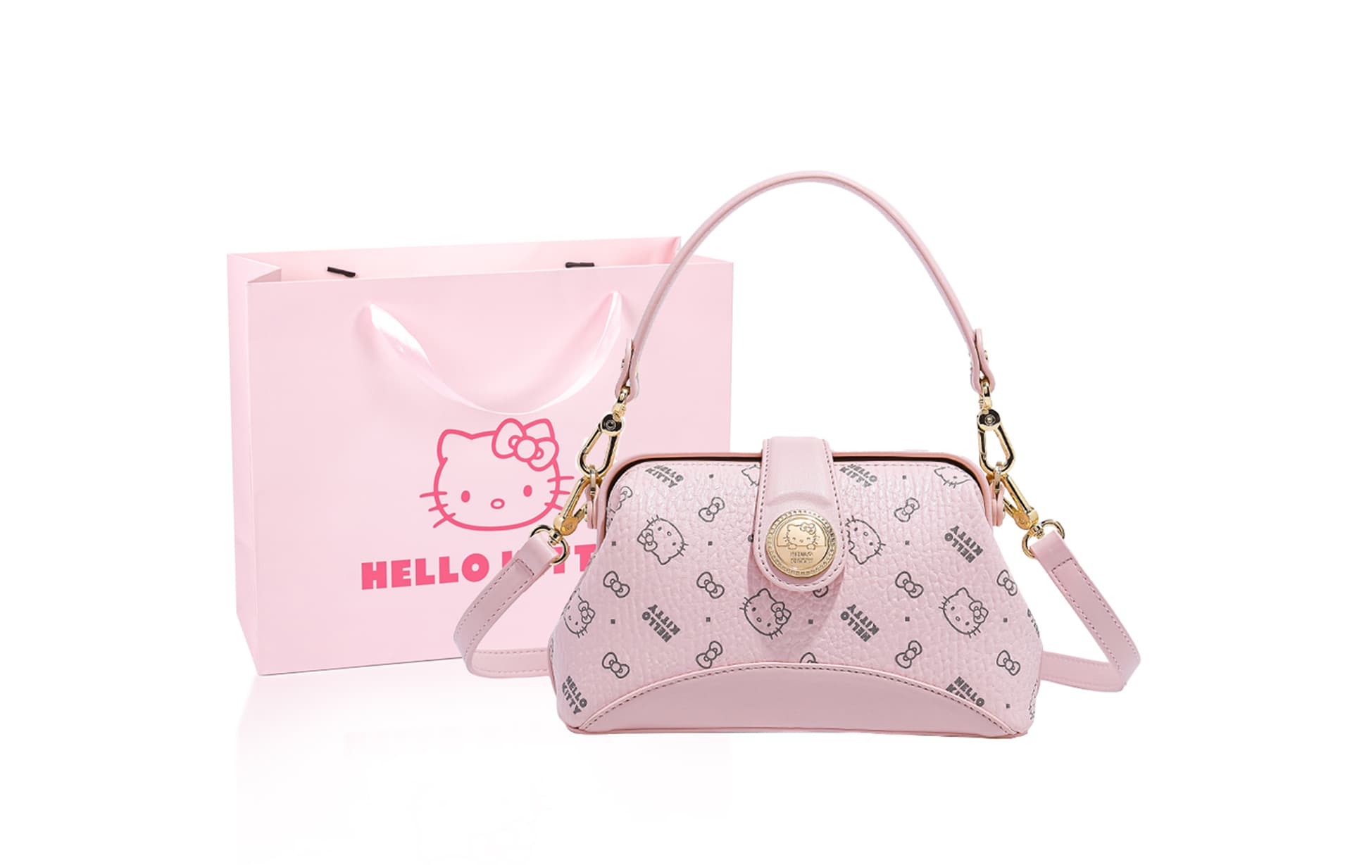 Сумка Санрио Hello Kitty Hello Kitty PU (полиуретан) Сумка через плечо Сумка Обычная (стандартная) Женская - изображение 4