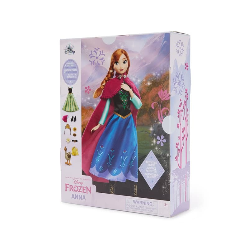 Disney x Disney Store Анна Эльза Элис Холодное сердце История Книга Кукла Одежда Наборы для платья - изображение 6