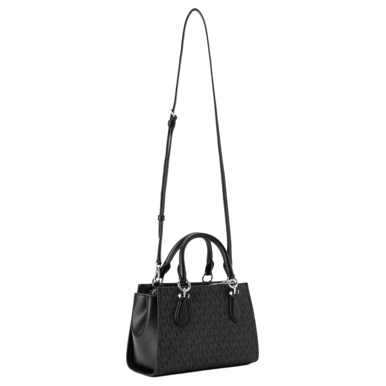 Сумка MICHAEL KORS MARILYN Покрытый холст Сумка-тоут Сумка для покупок Сумка через плечо Сумка Маленькая Женская Черная - изображение 2