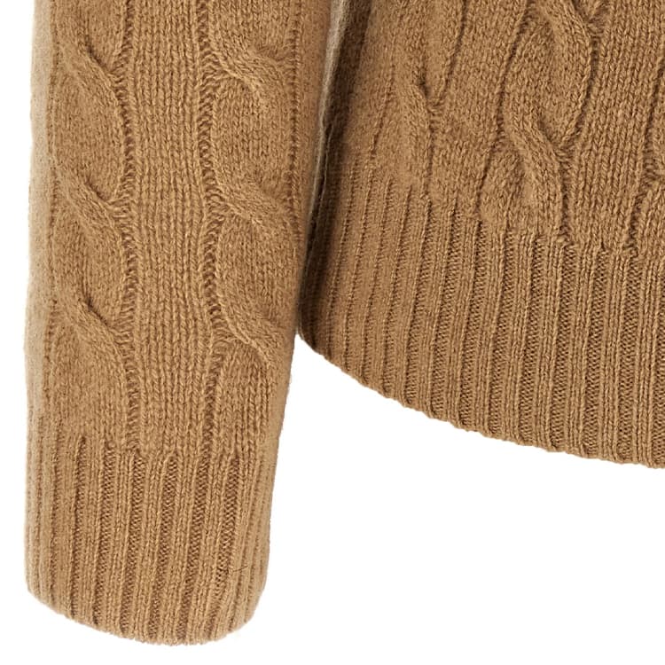Кардиган Polo Ralph Lauren FW25 Свитер Стандартный размер Женские Верблюжий цвет Смешанный цвет - изображение 3