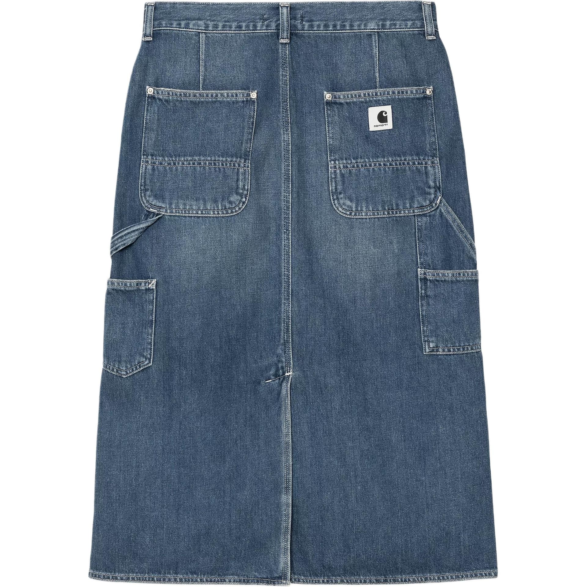 Carhartt WIP Single Knee FW25 Деним Длинный Юбка Женские - изображение 2