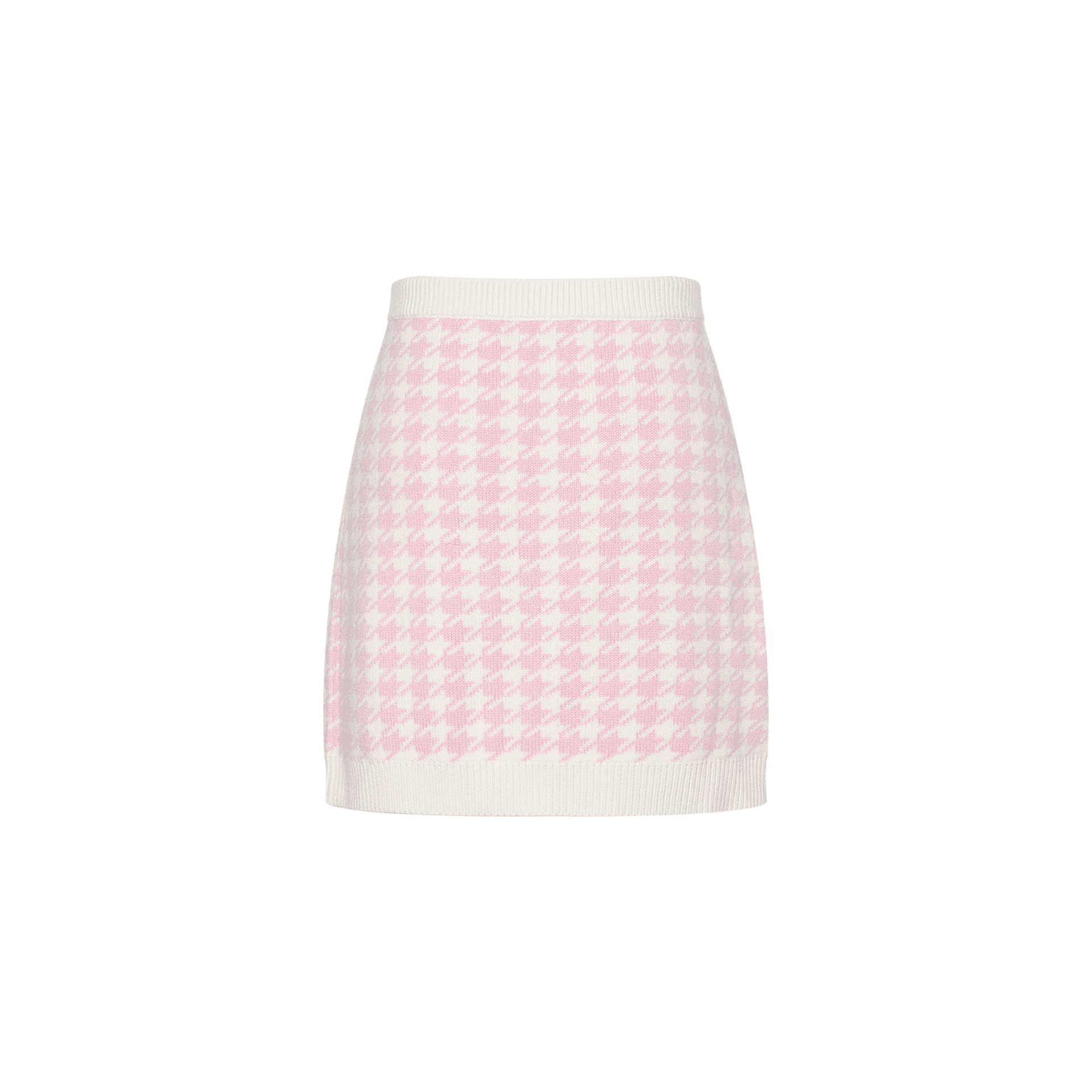 Юбка Miu Miu FW22 Houndstooth Skirt Pink - изображение 3