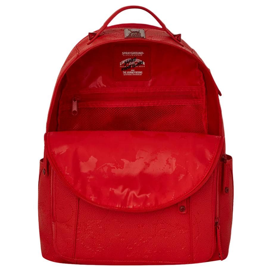Рюкзак SPRAYGROUND Веганская кожа Рюкзак Унисекс Камень Красный - изображение 6