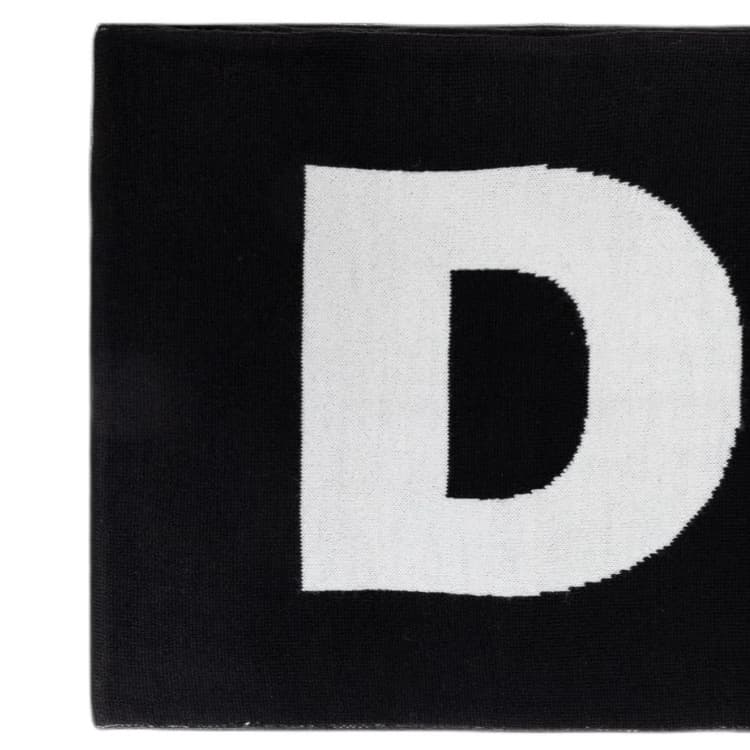 Шарф DSQUARED 2 Шерстяные Вязаные Шарфы Мужские Черные - изображение 2
