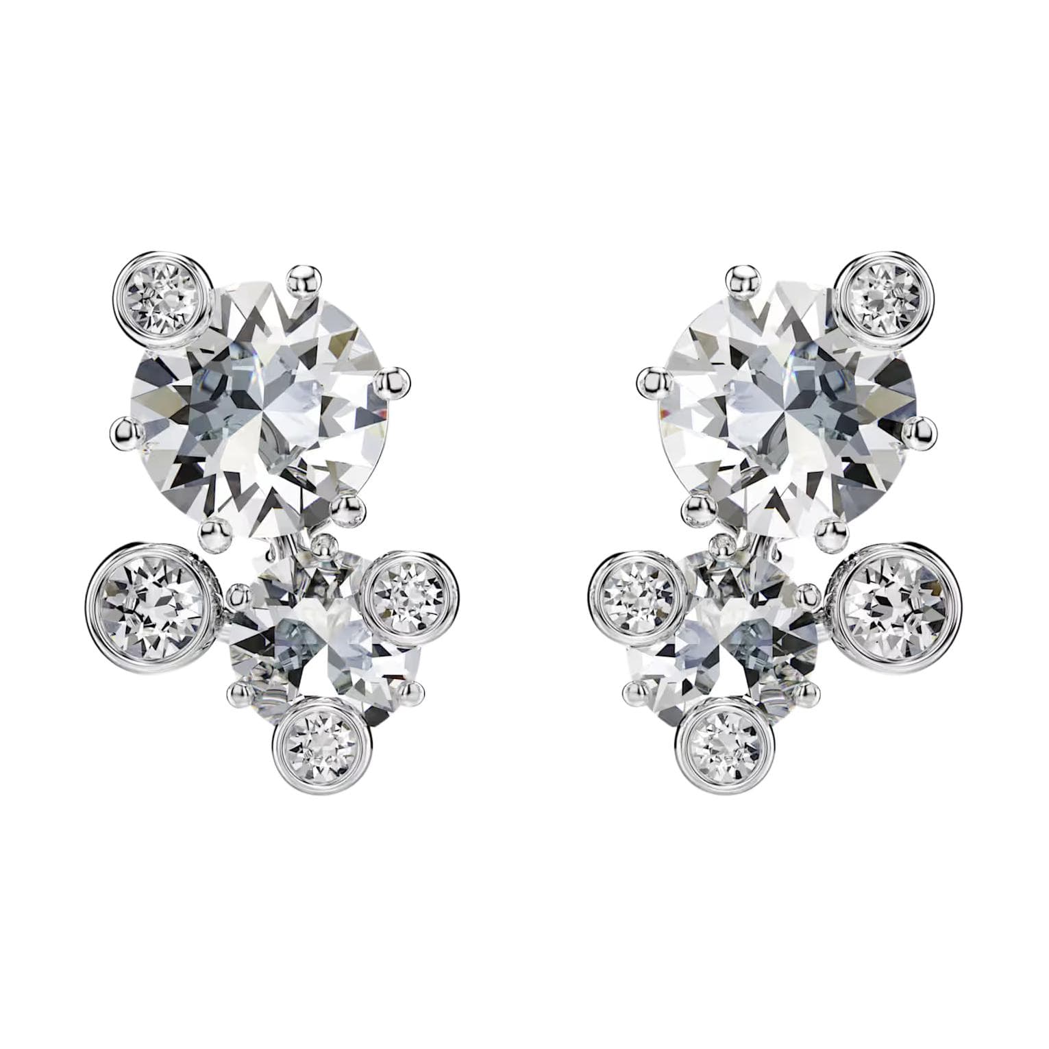Серьги Swarovski Серьги-гвоздики Women's White - изображение 1