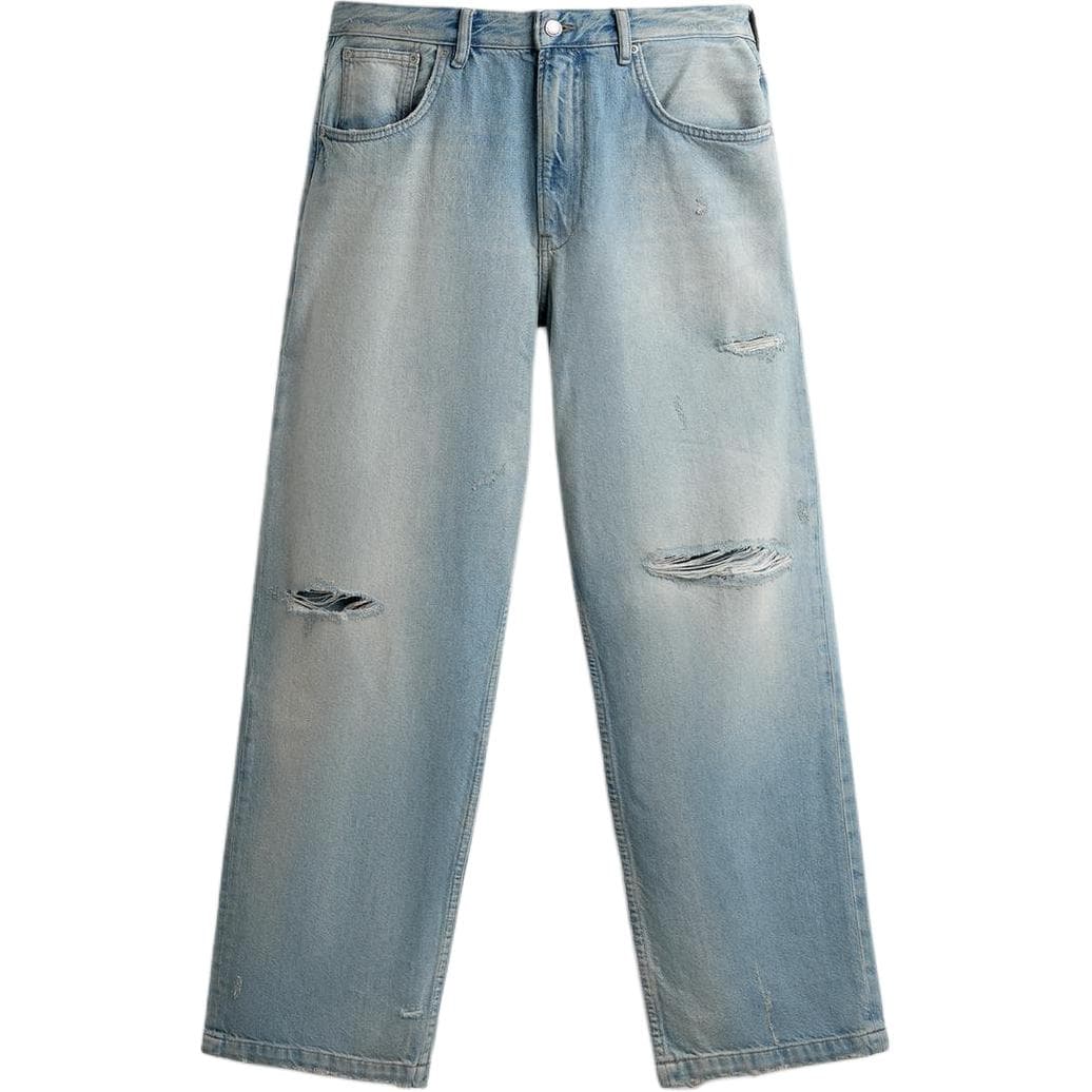 Штаны ZARA Light Blue Men's Jeans ZARA Светло-голубые мужские джинсы - изображение 1