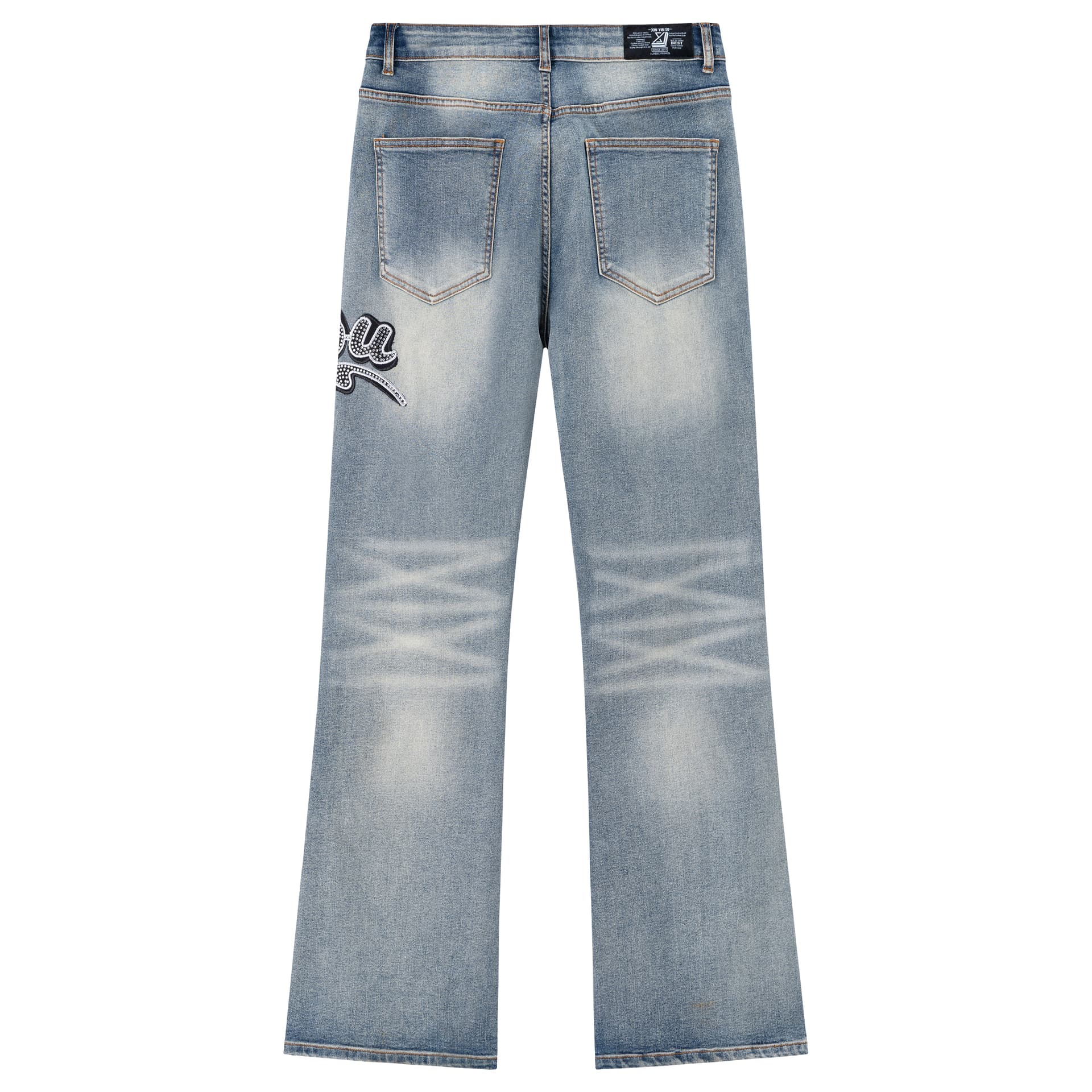 Штаны XINYINSU Blue Unisex Jeans XINYINSU Синий Унисекс Джинсы - изображение 2