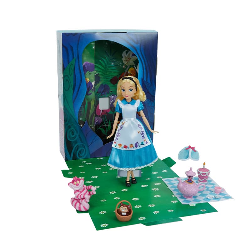 Disney x Disney Store Анна Эльза Элис Холодное сердце История Книга Кукла Одежда Наборы для платья - изображение 7
